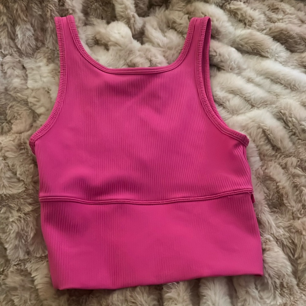 lululemon pink pivot tank
